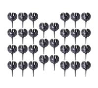 30 Pièces Boîte à Engrais en Plastique Noir, Forme Griffe | Pratique pour Fleurs et Bonsaï, Limite les Pertes, Protège du Vent Animaux