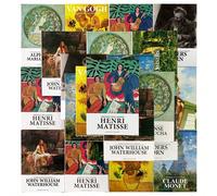 30 pièces/boîte Ensemble de cartes postales de reproductions de peintures à l'huile de Van Gogh, Picasso, Millet, cartes de vœux, décoration de la maison, toile de fond pour la photographie, affiche, 