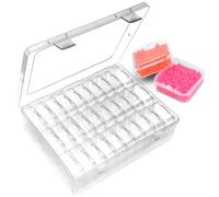 30 Pièces Boite Rangement Plastique,1 Grande Boîte de Rangement avec Couvercle,Petit Organisateur de Perles,Boite de Rangement, Boîtes de Rangement pour Ranger de Petits Objets,Petites Perles,Bijoux