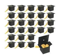 30 Pièces Boîtes à Chapeau de Graduation, Boîtes de Bonbons de Graduation, Boîte de Forme de Chapeau de Graduation, Graduation Boîte de Bonbons, pour Les Décorations de Fête
