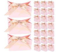 30 Pièces Bonbonnière Rose en Carton Blanc, Boîte Décorative | Décoration Soignée, Usage Pratique, Style Créatif, Convient aux Festivals Variés Célébrations