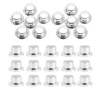 30 Pièces Bouchon Chromé pour Flacon de Parfum 15mm | Collier de Pompe, pour Col de 15mm, Usage Quotidien et Voyage, Installation Facile