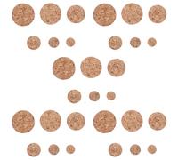 30 Pièces Bouchons en Bois Coniques pour Bouteilles Bouchon Rond