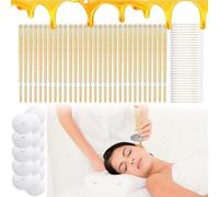 30 Pièces Bougies D’Oreilles, kit d'élimination du cérumen, Bougies Auriculaires en Cire d’Abeille 100% Naturelle, Disques De Protection,Bougie Oreilles Nettoyante Pour Détendez-Vous