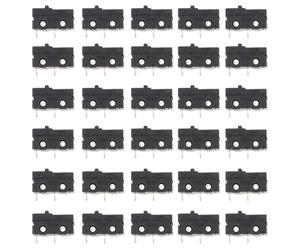 30 Pièces Bouton-poussoir Momentané Micro 5a 125v | Contact Normalement Ouvert, Installation Simple, Contrôle Marche Arrêt, Usage Lave-linge et Appareil Couleur Aléatoire