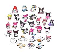 30 Pièces Breloques de Chaussures D'anime, Cartoon Chaussure Charms Accessoires Decoration, Accessoires Décoratifs de chaussures D'animaux Kawaii, pins crocs anime fille, charms crocs accessoires