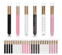 30 Pièces Brosse de Nettoyage, 6 Couleur Brosses à Shampoing de Cils Usage Quotidien, Brosses de Shampooing Brosse de Nettoyage pour Cil pour Le Nettoyage Démaquillage