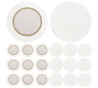 30 Pièces Buzzer Piézoélectrique 35mm en Métal Argenté | Remplacement Facile, Faible Tension, Disque Simple, pour Micros de Contact DIY, Réparateurs et Essais Tactiles