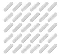 30 pièces Cache Aeration Fenetre Pvc, Cache-gouttières, Cache Trous d'Évacuation pour Fenêtres, Tempête - Busette de Drainage, D'extrémité de Rebord de Fenêtre (Blanc)