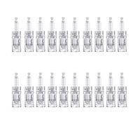 30 pièces Cartouches d'aiguilles d'origine Pièces de Rechange Jetables Compatible avec Dr Pen Ultima A10 Stylo Électrique Derma Microneedling,Round nano