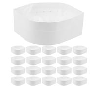 30 Pièces Chapeau de Chef Jetable en Papier Blanc, Coupe | Aspect Blanc Net, Style Simple et Moderne, pour Équipes la Cuisine, Service Traiteur, Café et Stands