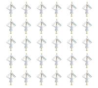 30 Pièces Cheville pour Parpaing Creux, Cheville Charge Lourde, Kit Cheville Creuses, Fixations de Plaques de Plâtre Diy, Cheville Paco pour Plaques Plâtre, Panneaux Fibres Gypse, Murs Creux