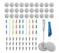 30 Pièces Ciel de Toit Voiture Universels Boutons D'Outils de Réparation, Toit de Voiture Boucle Fixe de Toit, Bouton d'outils de Réparation Boucle de Gris