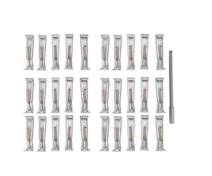 30 pièces cintres de gouttière à vis rapides crochets de support de gouttière cachés en aluminium professionnels de 5 pouces pour gouttières affaissées avec vis pré-assemblée