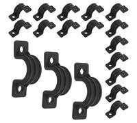 30 Pièces Clip de Verrouillage en Plastique Noir pour Tubes 22mm | Design Ouvert, Diamètre 6mm, Démontage Rapide, pour Chaises Percées et Routine D’accompagnement