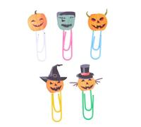 30 Pièces Clips Créatifs Trombones Citrouille | Organisation Papier, Marque-pages pour Cartes et Pages, Déco Bureau Amusante, Usage Maison et Scolaire