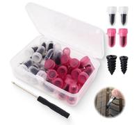 30 Pièces Clous en Caoutchouc pour Réparation de Pneus, Kit Réparation Pneu Voiture et Moto avec Tournevis, Mèche Pneu Crevaison et Tire Clou Carrosserie Professionnel