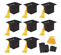 30 pièces Coiffe de Diplômé Boites Cadeau, Boîte de Décoration de Chapeau de Doctorat Casquette de Célibataire, Félicitations à L'examen 2022Réussi, pour Graduation Accessoires Faveur de Partie