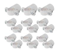 30 Pièces Collier de Fixation PVC Clip Mural Blanc | Réduit Installation, Adapté aux Tubes D'alimentation en Eau, pour Usage Résidentiel et Commercial