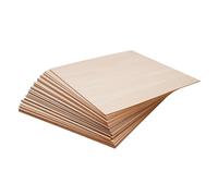 30 Pièces Contreplaqué 2.7mm, Feuilles de bois de tilleul 40 x 40cm, Panneau Feuille Découpe Laser, Planche Bois pour Pyrogravure, Gravure, projet de bricolage, Maquette, les arts et l'Artisanat