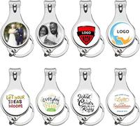 30 pièces coupe-ongles décapsuleur porte-clés personnalisables - Texte/logo coloré personnalisé cadeaux de fête pour mariages, bars, brasseries, promotion d'entreprise, anniversaires, Noël, baptême