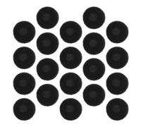 30 Pièces Coussinets de Rechange en Mousse Souple Noirs | Protège-coussinets Ronds, Confort Prolongé et Maintien Sûr, pour Écouteurs Plats et Usage Quotidien
