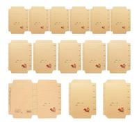 30 Pièces Couverture de Livre en Papier Kraft Réglable