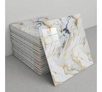 30 Pièces Credence Adhesive pour Cuisine Marbre 30x30cm,Carrelage Adhesif Mural Salle de Bain Decoratif, Carreaux Adhesif Cuisine, Panneaux Muraux Mural Faience Autocollant Pour Cuisine,Salle