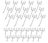 30 Pièces Crochets pour Panneaux Perforés, Crochets pour Panneau Perforé Porte Mural, Crochets Muraux pour Organiser Outils Établi Rayonnages de Magasins - 10cm/5cm