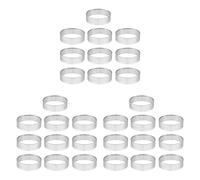 30 pièces de 4,5 cm de diamètre, cercles à tarte ronds en acier inoxydable perforés sans couture, cercles à quiche, cercles à tarte, cercles à tarte avec trous