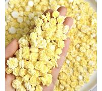 30 pièces de fleurs douces en ABS jaune rose mélangées au hasard. Charms pour ongles 3D avec lotus, camélia, papillon, feuilles. Convient pour la Saint-Valentin, les fêtes. Accessoires de manucure mig