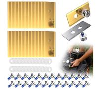 30 pièces de lames de rechange compatibles pour tous les modèles de tondeuse robot Mammotion Luba et YUKA, kit robuste de lames de tondeuse robot en titane avec vis et rondelles (or30 pièces)