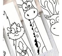 30 pièces de signets thème animal colorés, marqueurs de lecture de bandes dessinées amusantes, étiquettes de décoration de livre créatives, comprenant 10 styles de drapeaux en papier colorés. Cadeau i