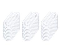 30 pièces de trombones décoratifs géants en acrylique vierge pour sublimation, usage bureautique