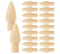 30 Pièces Décoration de Noël en Bois Brut, Ampoules à Peindre 2