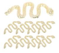30 Pièces Décorations D’ongles Serpent en Alliage, Cristaux Dorés | Charme de Nail Art Élégant, Création de Motifs, Usage Banquet et Rendez-vous, Accessoires pour Prothésiste