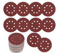 30 Pièces Disques Abrasifs 125 mm/5 Pouces, Disque de Ponçage Grain 120, Papier Abrasif 8 Trous, Feuilles Abrasives pour Ponceuse Orbitale Aléatoire Murale
