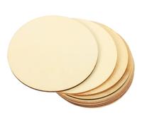 30 Pièces Disques de Bois Ronds Vierges pour Loisirs Créatifs | Bois Trois Plis, Surface Lisse et Vierge, Double Face Utilisable, pour Marqueurs, Ruban, Cartes Souhait