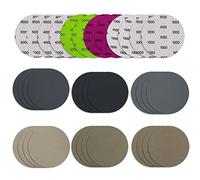 30 Pièces Disques de Ponçage 75mm Disques Abrasifs Auto-Agrippants Grain 1000/1500/2000/3000/4000/5000, Papier de Verre Sec à l'eau, Disques Abrasifs Ronds, pour Meulage Fraisage Gravure (30)