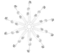 30 Pièces Douille D’ampoule Céramique Mr16 avec Câble Silicone | Éclairage de Scène et Vitrines Commerciales, Connexion Stable, Compatibilité Large, Pièce de Rechange