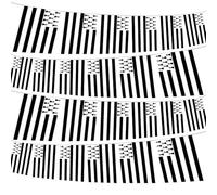 30 pièces Drapeau Breton en Corde 21.5x14 cm Banniere Bretagne Compétition Internationale Stand Décoration de Clôture de Jardin Décoration de fête à thème Décoration de Maison Décoration de défilé