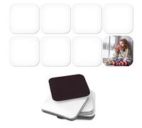 30 Pièces Ébauches d'Aimant de Sublimation, Blancs de Sublimation Magnétique Aimants de Réfrigérateur Carrés de Sublimation pour la Décoration de la Maison et du Bureau (5,5 x 5,5 cm)