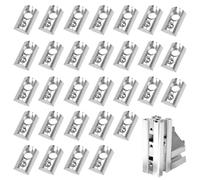 30 Pièces Écrous de T-slot Rainure en T, Écrou À Rainure en T Coulissant, Acier Inoxydable T-shaped Slider Nut, T Sliding Nuts avec Bille, Écrou en T pour Panneaux en Aluminium de la Série EU 40