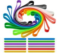 30 Pièces Élastiques en Caoutchouc de Silicone Planificateur Bande Élastique Colorée Bandes d’Emballage en Caoutchouc pour Emballages de Sac Carnet Exercice, Résistant à Chaud Chaleur UV