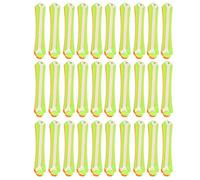 30 pièces ensemble de tiges de permanente de cheveux tiges de permanente en plastique de Salon outil de coiffure de friser avec une conception de forme concave