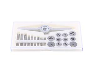 30 Pièces Ensemble D'outils à Main Kit de Filetage en Bois Robinets Matrices Jeu de Clés Filetage de Vis Taraudage Outils à Main Kit Ensemble D'outils à Main Ensemble de Tarauds