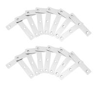 30 Pièces Équerre D’angle en Acier Inoxydable Épais, Fixation 90° | Acier Inoxydable Argenté, Usage Maison et Mobilier, Liaison Bois et Métal, Résistance à Rouille