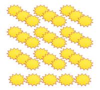30 Pièces Étiquette de Prix en Papier Jaune, Écriture | Papier Autocollant Vierge, Organisation et Marquage, pour Étagères et Bouteilles, Magasin et Supermarché