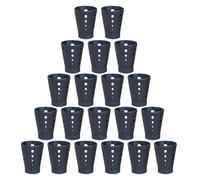 30 Pièces Étui de Protection PC, Noir, Anti-cendres | Base Fixée, Usage Portable à Maison, pour Séances Plus Propres et Massage, Ventilation au Fond