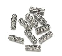 30 pièces Fermoirs à vis en laiton, embouts de cordon, connecteurs pour la fabrication de bracelets et colliers.